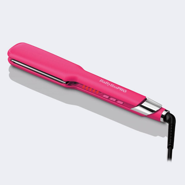 BabylissPro Nano Titanium Ultra-Sleek Straightener - Limited Edition Hot Pink 