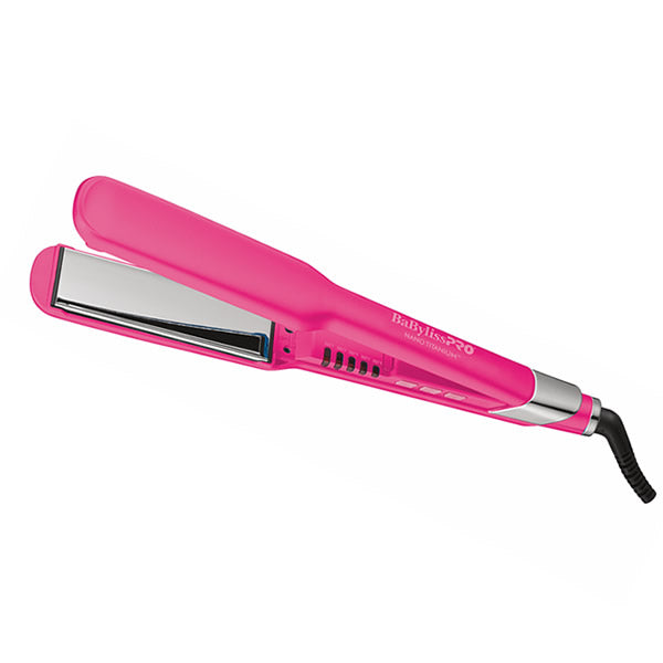 BabylissPro Nano Titanium Ultra-Sleek Straightener - Limited Edition Hot Pink 