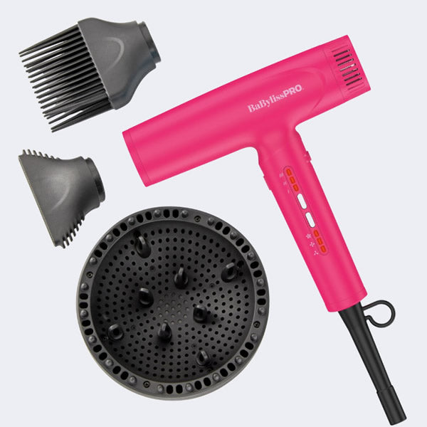 BabylissPro Nano Light Ionic High-Speed Dryer - Limited Edition Hot Pink 