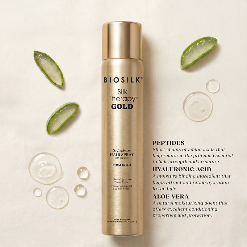 Biosilk Silk Therapy GOLD Signature Hairspray 10oz