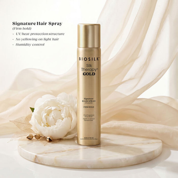 Biosilk Silk Therapy GOLD Signature Hairspray 10oz