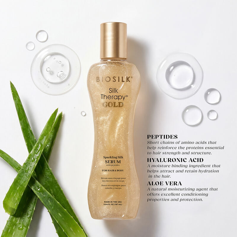 Biosilk Silk Therapy GOLD Sparkling Silk Serum 5.64oz