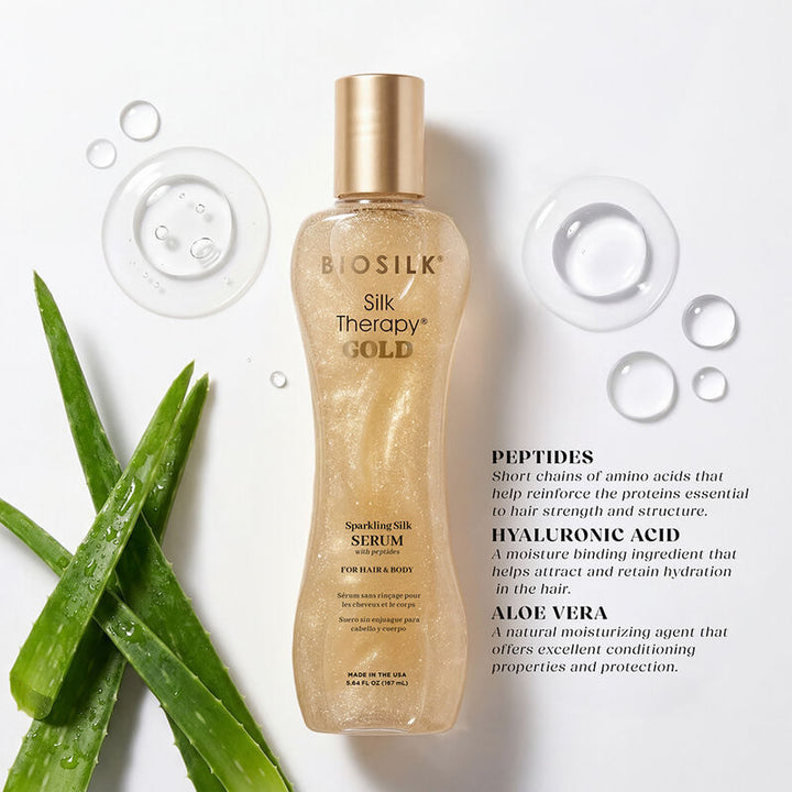 Biosilk Silk Therapy GOLD Sparkling Silk Serum 5.64oz