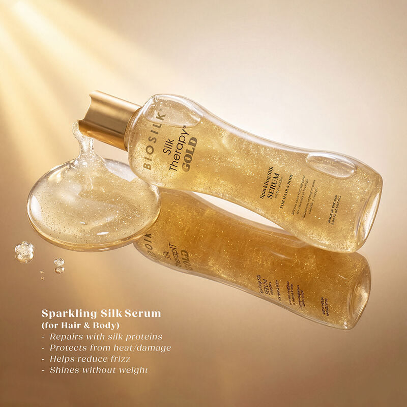 Biosilk Silk Therapy GOLD Sparkling Silk Serum 5.64oz