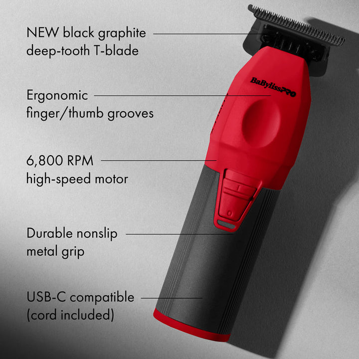 BabylissPro CoreFX Trimmer - Red 