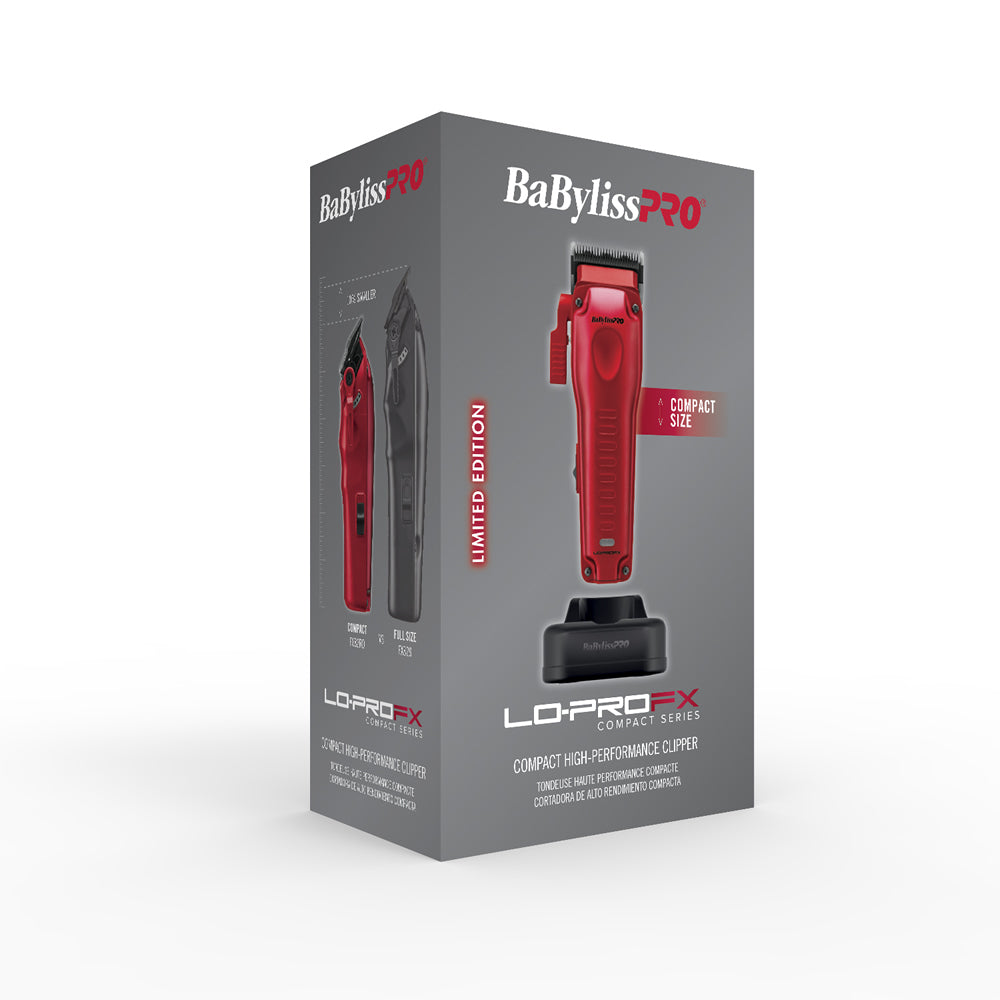 BabylissPro Compact LO-PRO Clipper - Red 