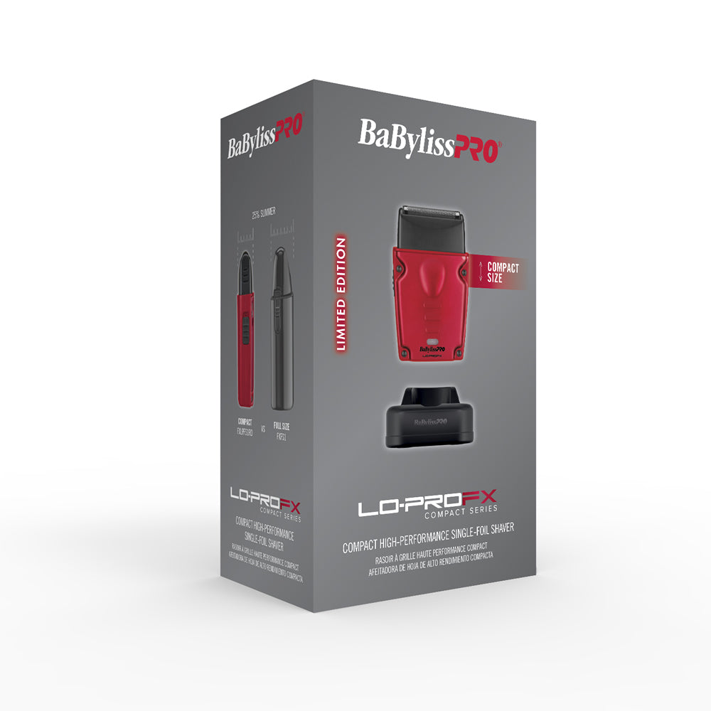 Babyliss Compact Lo-Pro Shaver - Red 