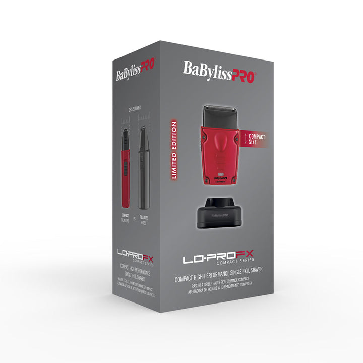 Babyliss Compact Lo-Pro Shaver - Red 