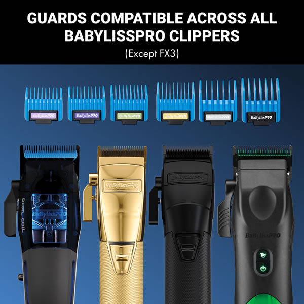 BabylissPro Precision Magnetic Clipper Guards 6pk 
