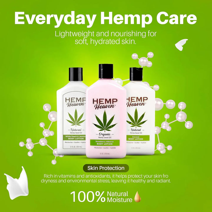 Hemp Heaven Strawberry Hibiscus Body Lotion 18oz