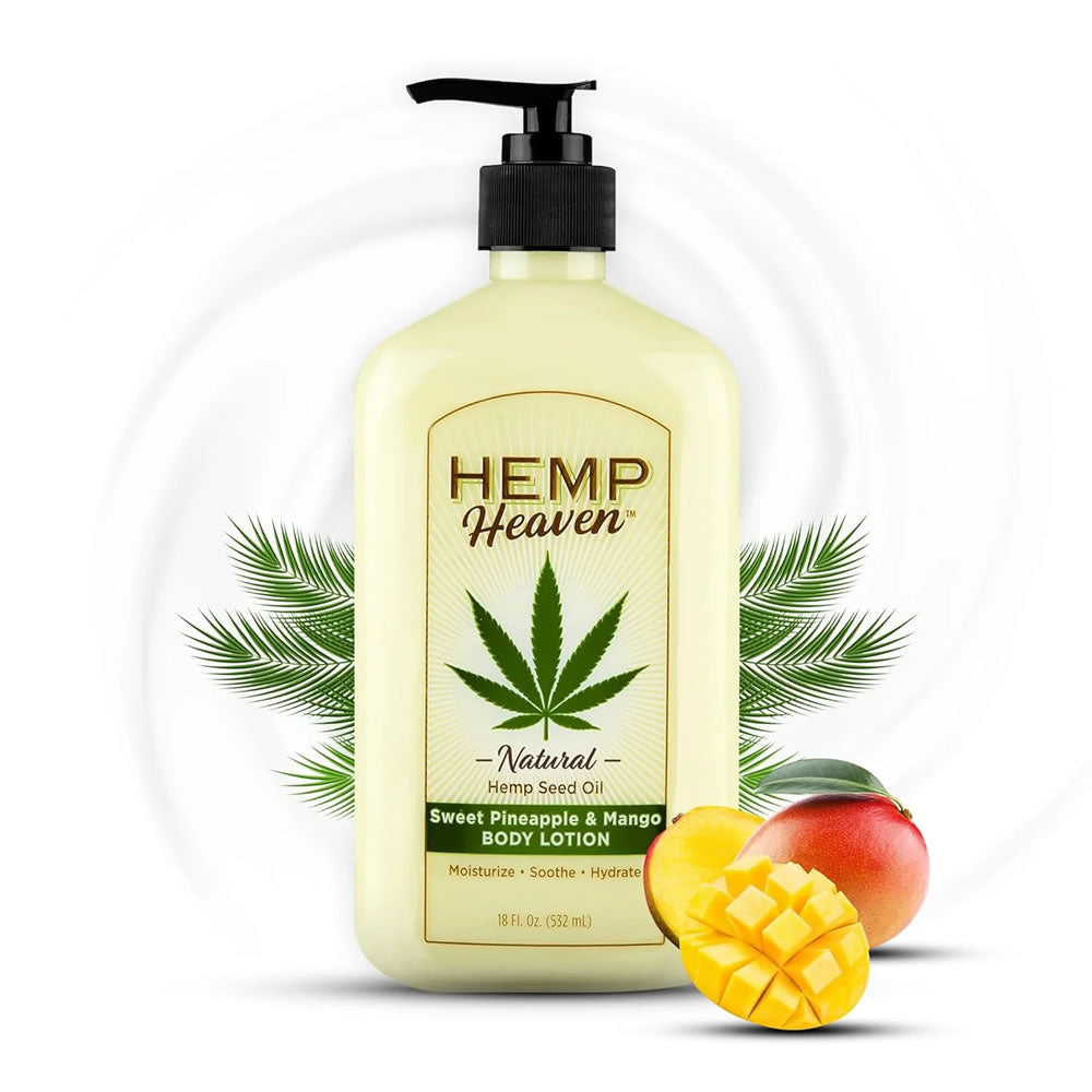 Hemp Heaven Sweet Pineapple &amp; Mango Body Lotion 18oz