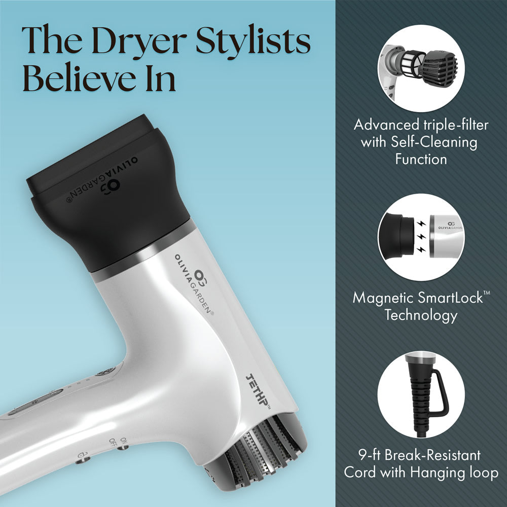 Olivia Garden JetHP Professional Compact Hair Dryer 