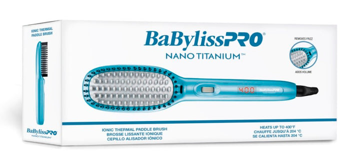 BabylissPro Nano Titanium Thermal Paddle Brush 